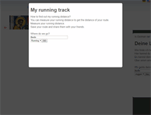 Tablet Screenshot of myrunningtrack.net